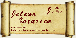 Jelena Kotarica vizit kartica